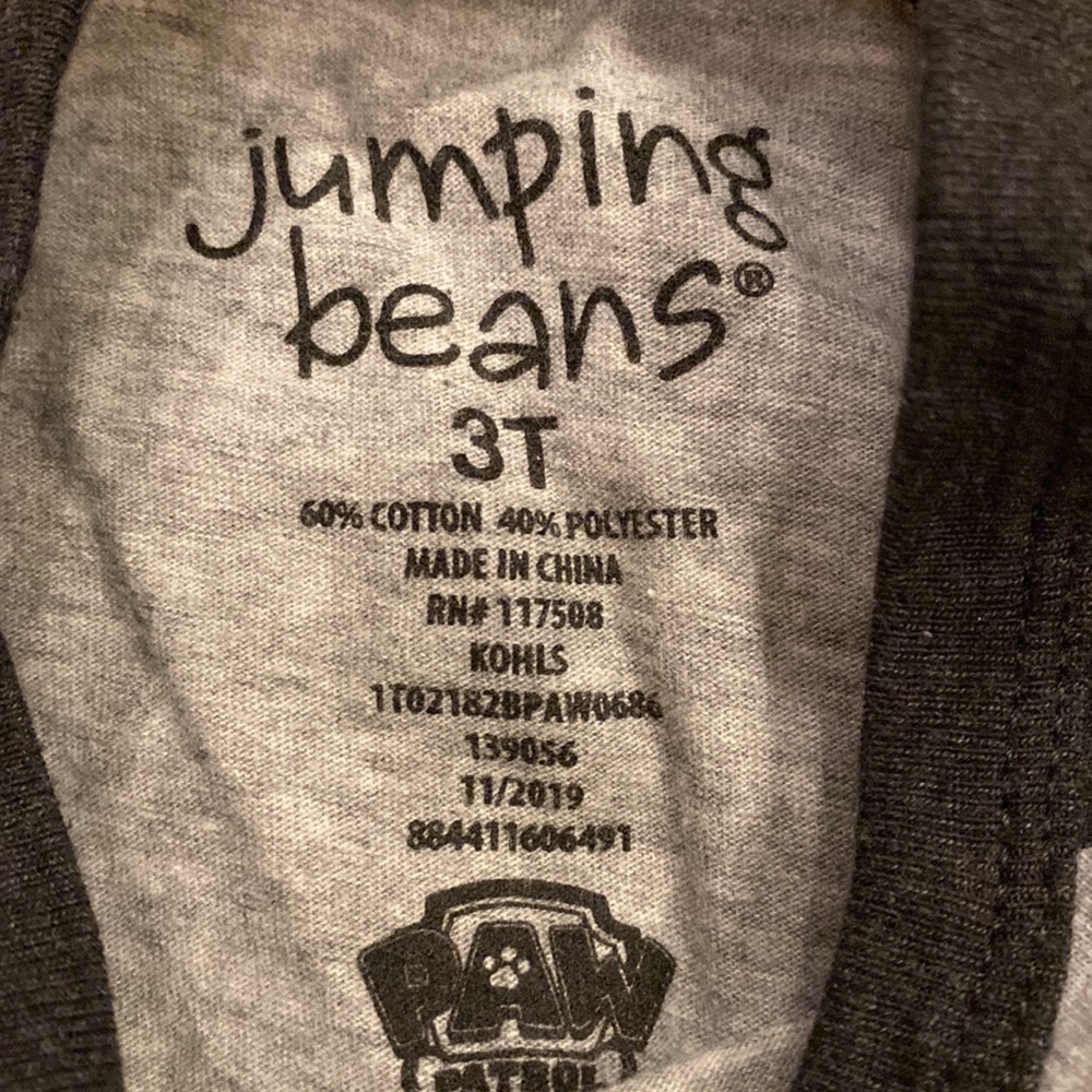 Jumping beans paw patrol tshirt size 3t - Picture 2 of 2